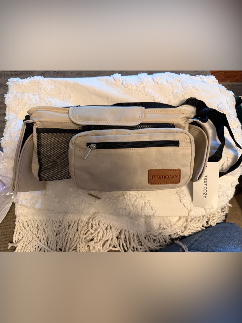 Momoozy Beige Stroller Organizer